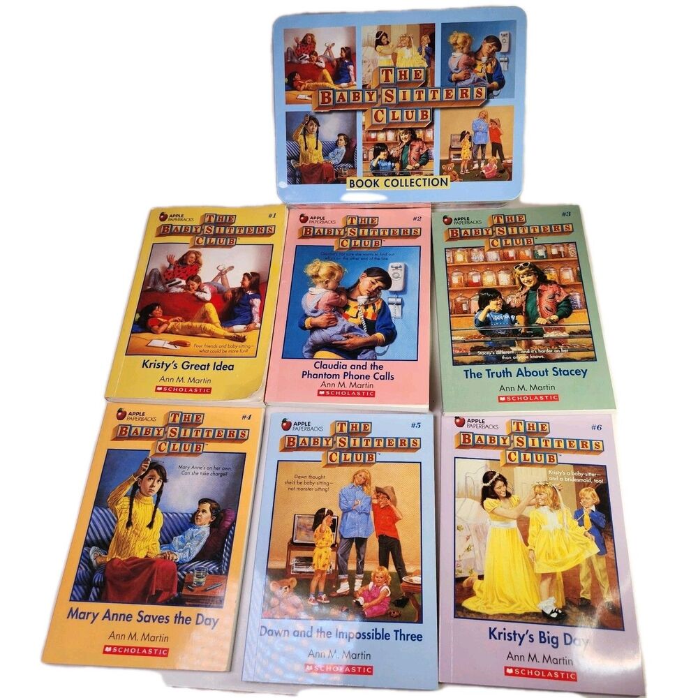 BabySitters Club Book Collection #1-6 Collector’s Retro Tin Box Set Ann Martin‎